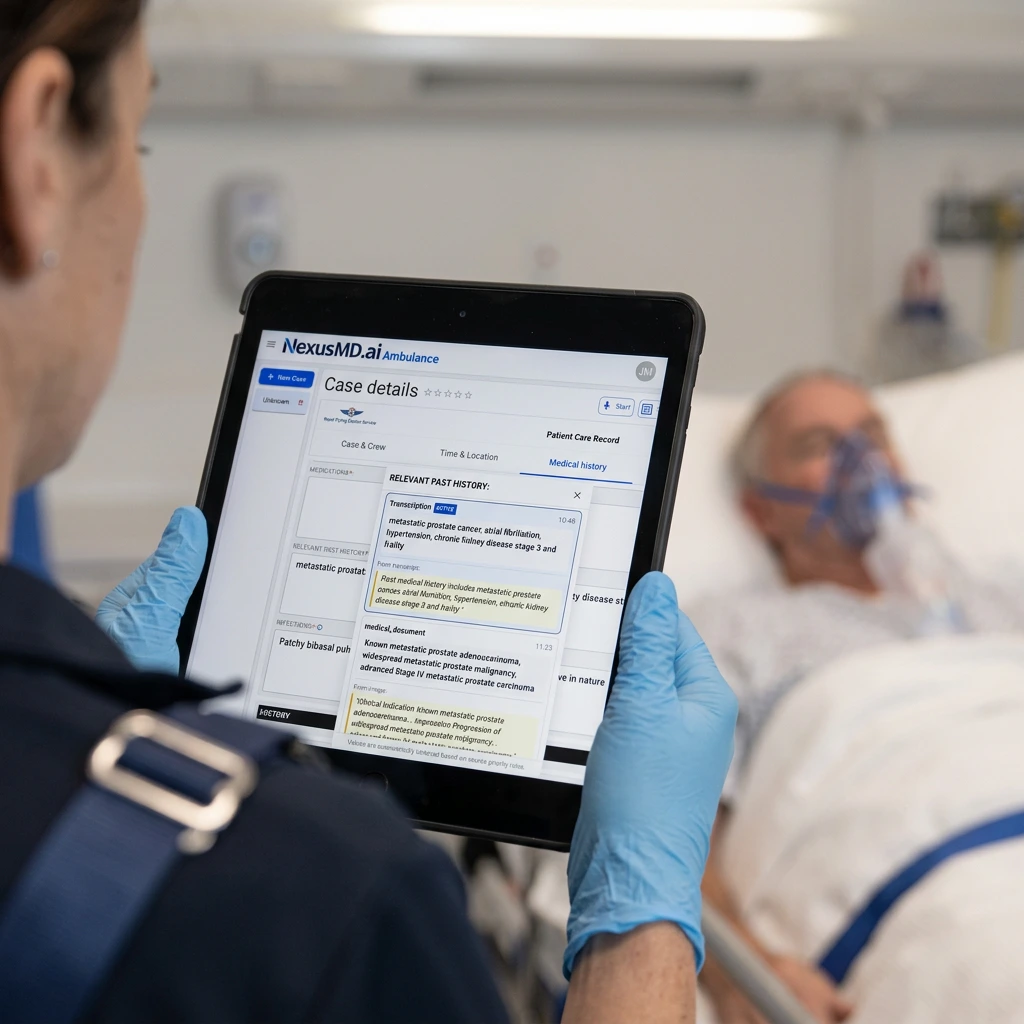 Ambulance workspace (transcript + PCR)