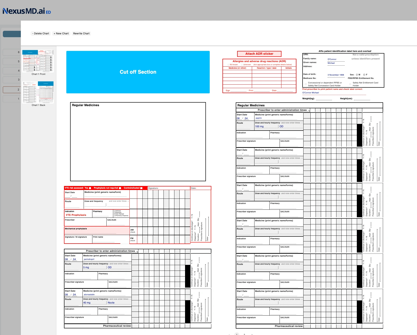 smart drug chart