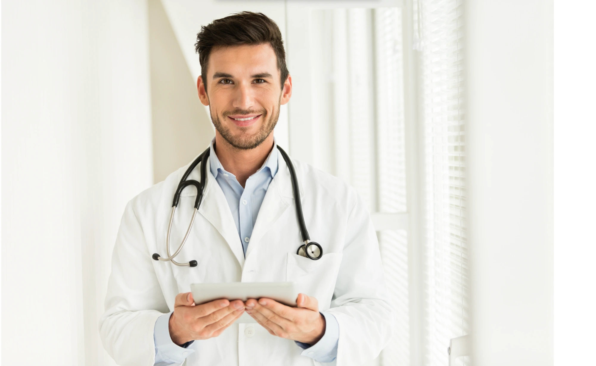 Clinician portrait / real clinical environment