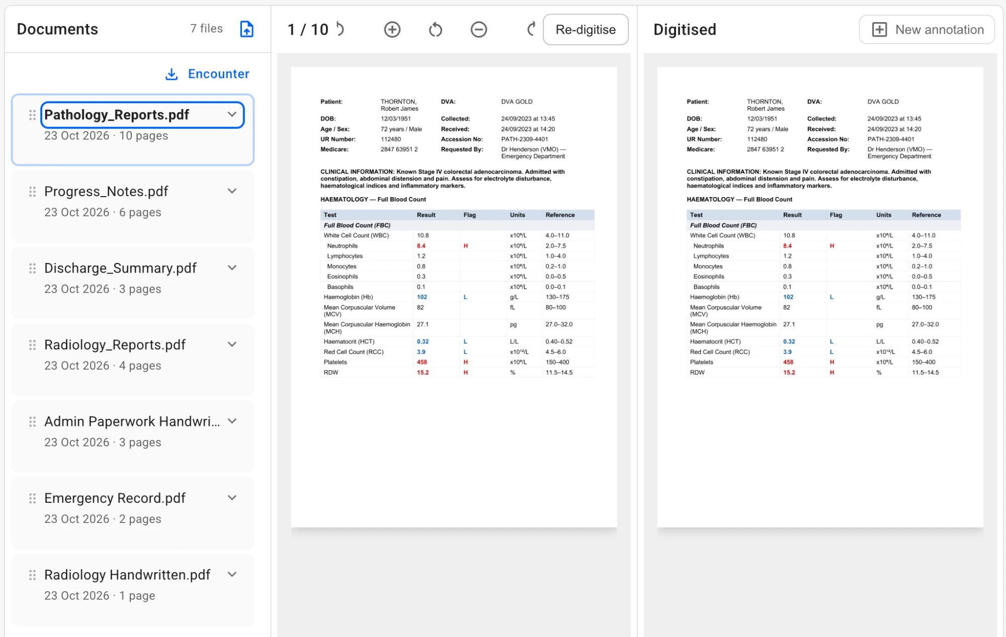 Drop the consolidated patient record screenshot
